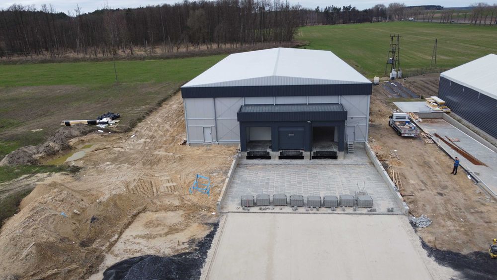 Hala chłodnicza 23x45x6  do przeładunków z dokami spedycyjnymi
