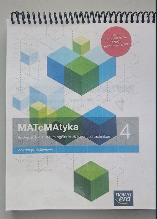Podręcznik klasa 4 Nowa Era Babiański Matematyka Matura 2025 podstawa