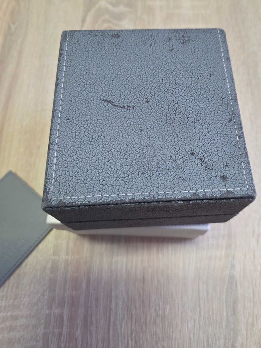 Omega - oryginalne pudelko do zegarka Omega - szare - pełny zestaw