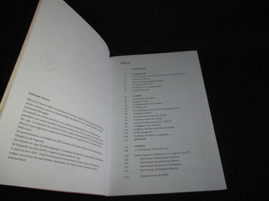 Livro Álvaro Cunhal e a Dissidência da Terceira Via Raimundo Narciso
