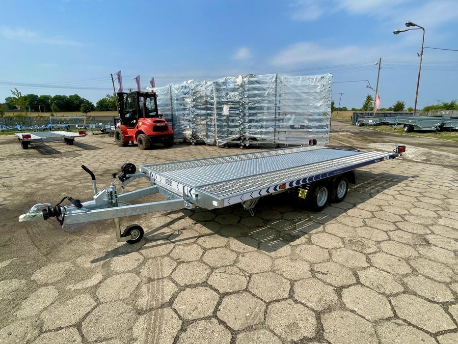 Przyczepa uchylna laweta LORRIES 3000kg LED PLI30 4,5 ALU mocna