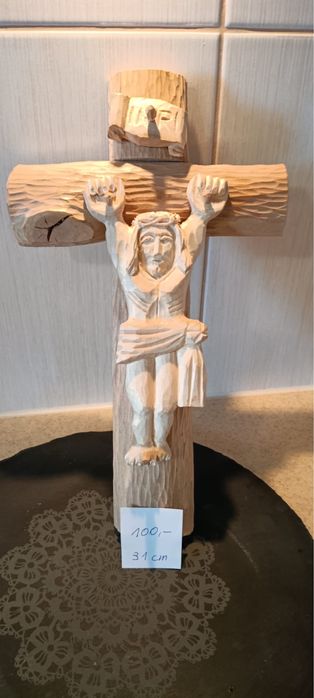 Krzyż na ścianę Chrystus ukrzyżowany rzeźba