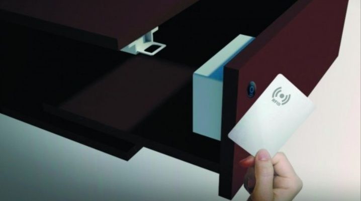 Электронный замок невидимка RFID для мебельных ящиков в офисе, дома