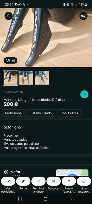 Acessórios para bicicletas oportunidades