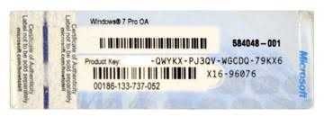 Лицензия Microsoft Windows 7 Pro