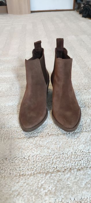 Sztyblety buty brązowe Ryłko skóra naturalna botki