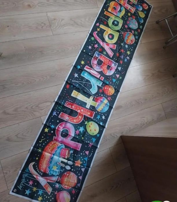 Banery 4szt  (1 duży i 3 wąskie)użyty raz