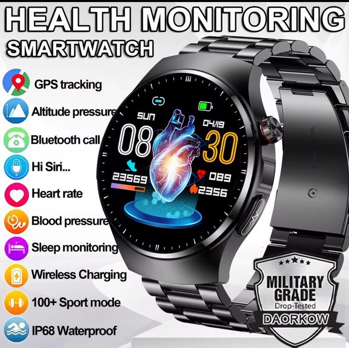 Смарт часы медицинского класса GPS, NFC, amoled