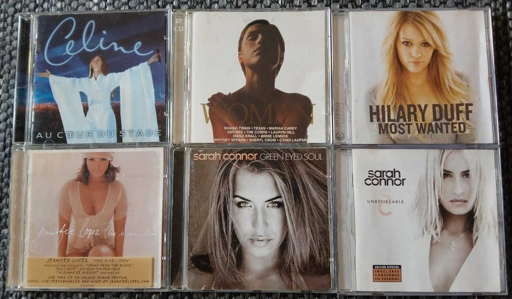 CDs Celine Dion, Sarah Connor, Hilary Duff