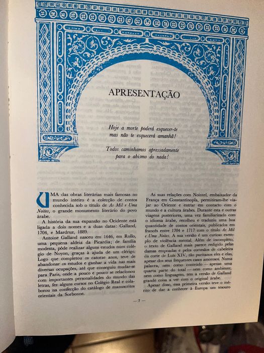 Livros “As Mil e Uma Noites” (6 volumes)