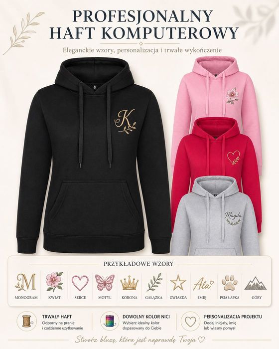 Bluza damska z haftem