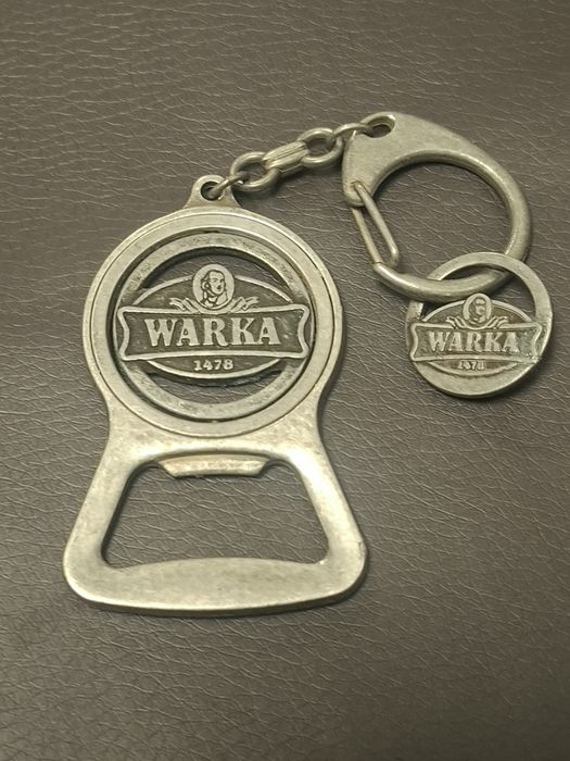 Metalowy otwieracz do piwa, butelek.Warka