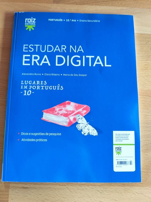 Caderno de atividades novo "Estudar na era digital - Lugares em Português 10" - 10.º ano