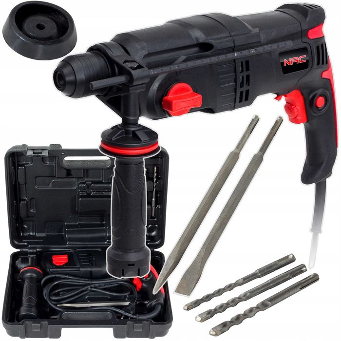 Młotowiertarka 900W SDS+ wiercenie kucie zestaw