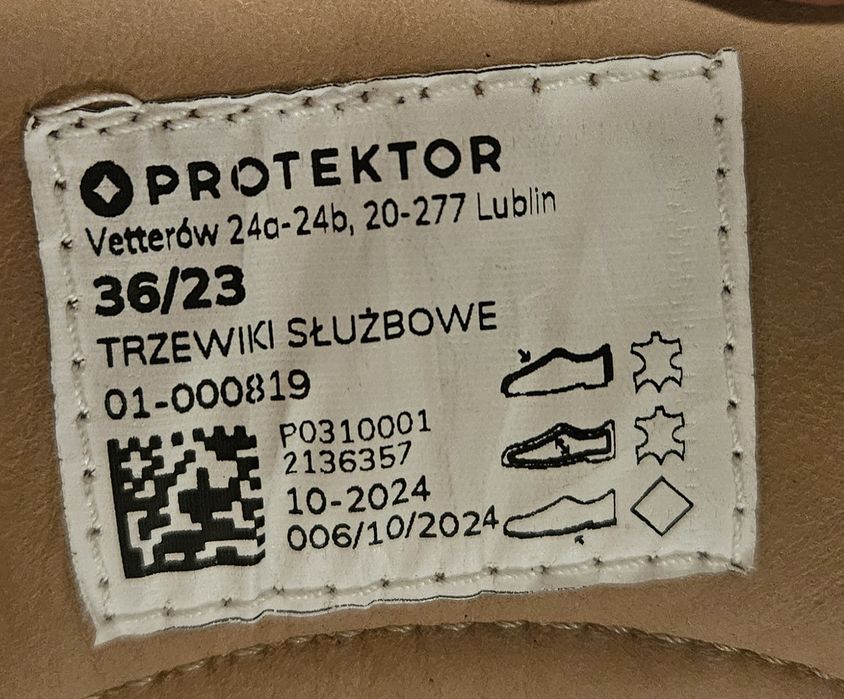 Buty taktyczne służbowe 36r Protektor