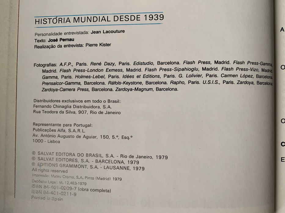 História Mundial Desde 1939, de José Pernau