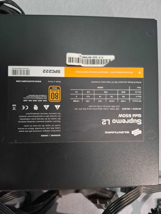 Zasilacz SilentiumPC Supremo L2 Gold 650W (SPC222)