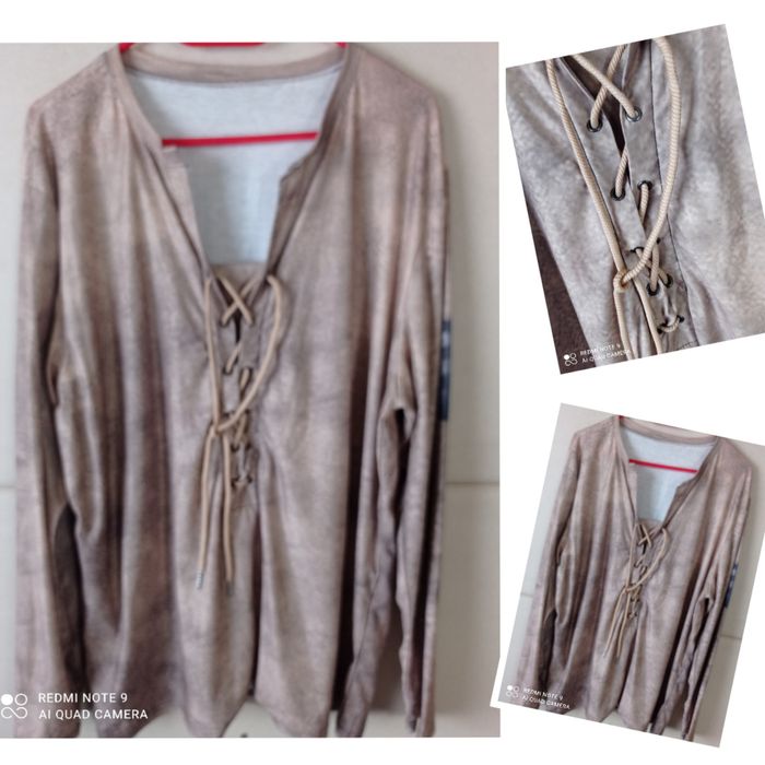 Shein piękna nowa bluzeczka wiązana rozmiar XXXL