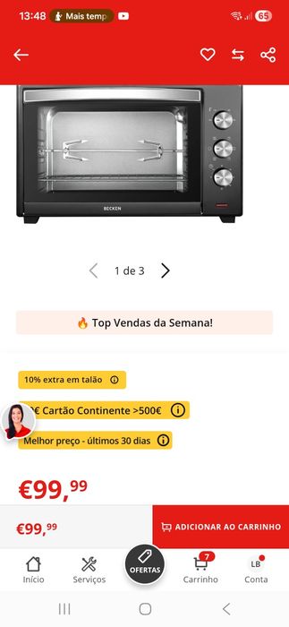 Mini forno como novo
