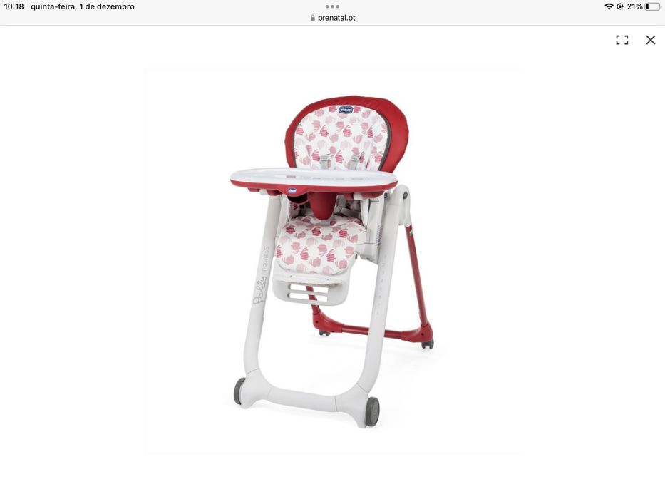 Vendo cadeira Chicco Polly progres5