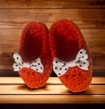 Sapatinho de crochê para bebê