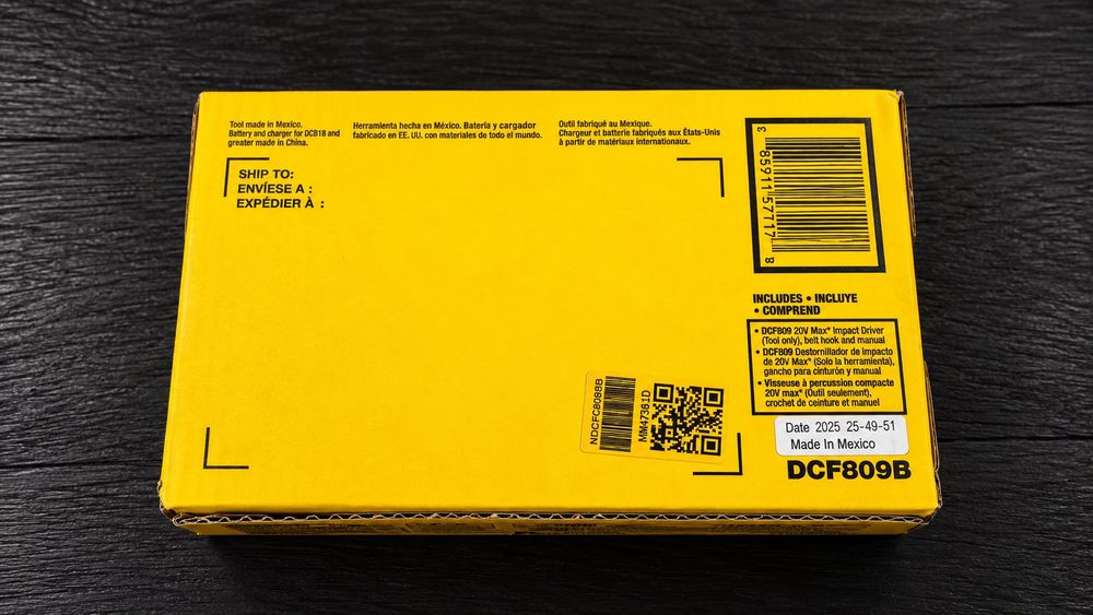 США. Импакт Dewalt DCF809B импульсный шуруповерт