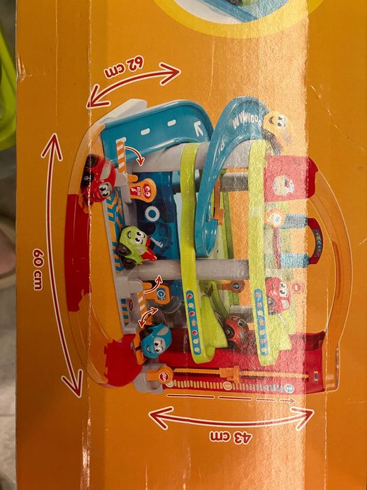 SMOBY Vroom Planet Duży Garaż Myjnia Stacja Benzynowa