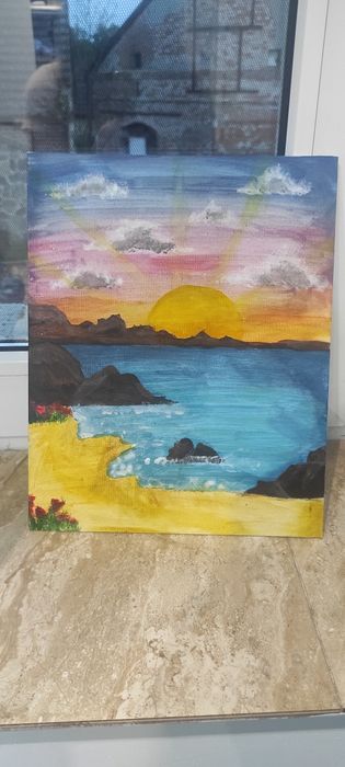 Obraz zachód słońce