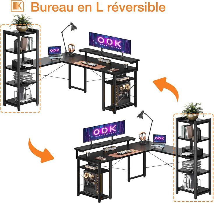 Nowe biurko narożne / blat 137x140 / stół ODK / stanowisko PC !K610!