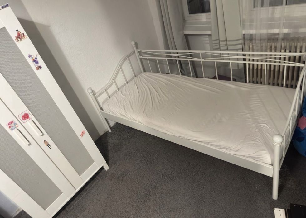 Łóżko metalowe Ikea 90x200