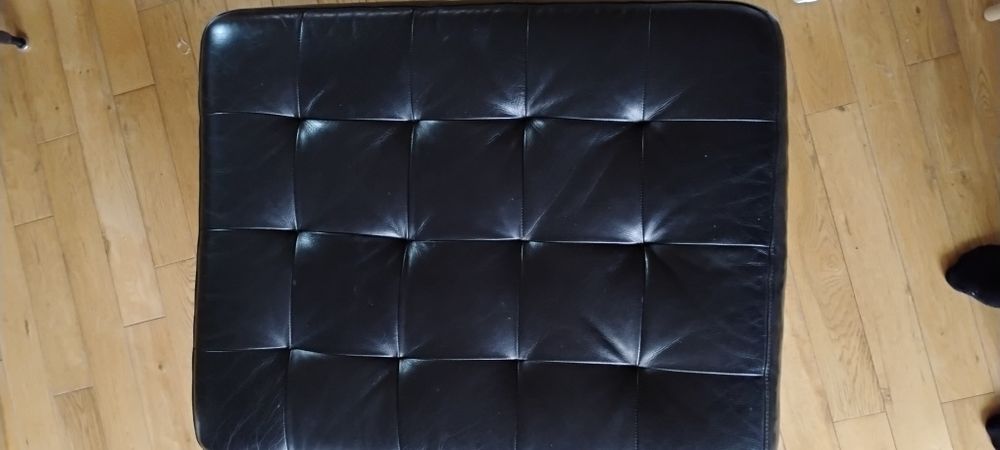 Podnóżek skórzany Ikea Landskrona