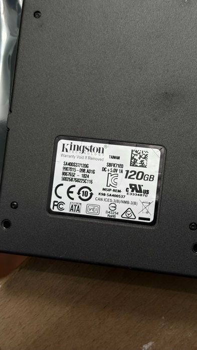 SSD Kingston A400 120GB SATA 2.5”