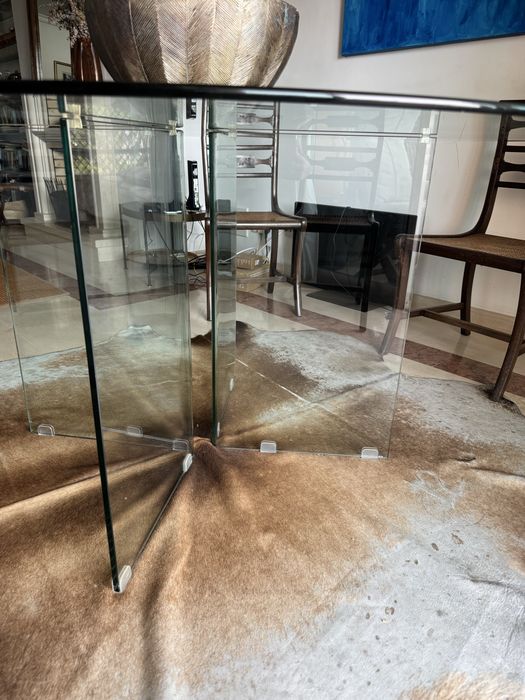 Mesa de jantar OBSIDY Área Store em vidro temperado – 150 cm