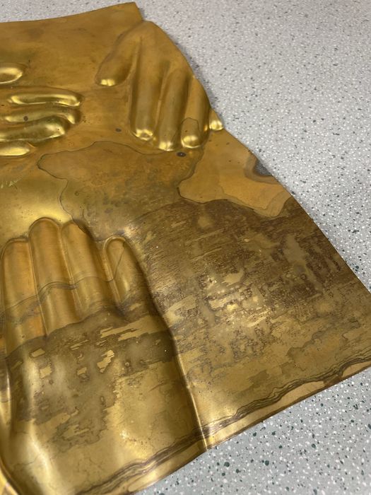 Unikatowy mosiężny Relief Barbaro Bäckström