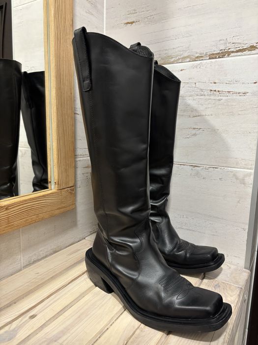 Alohas Carlem Boots czarne skórzane kozaki kowbojki skóra naturalna 41