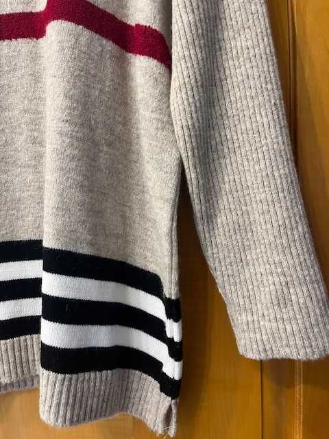 Damski sweter w paski