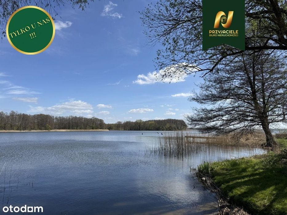 Działka 1000m2 z domem nad jeziorem - Jeziorak