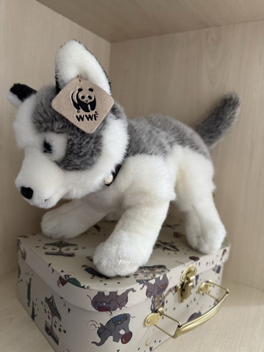 Мʼяка іграшка хаскі, WWF, 23 см