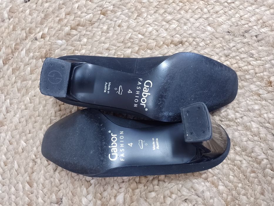 Czarne czółenka Gabor skóra naturalna 4 (ok. 23,5 cm) made in Austria
