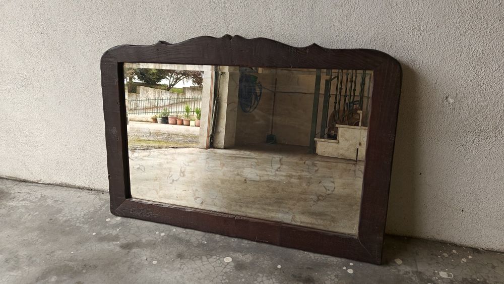 Espelho com moldura em madeira maciça64752100773890120