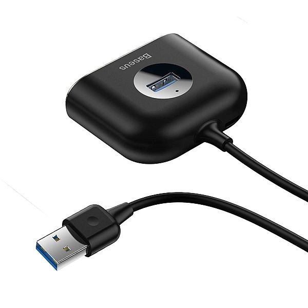 Baseus Square round 4 in 1 USB HUB Adapter(USB3.0 TO USB3.0*1+USB2.0*3