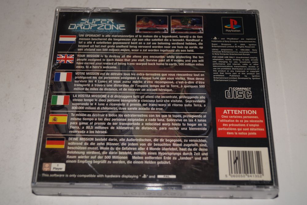 Super Dropzone Intergalactic Rescue Mission (Psx)
