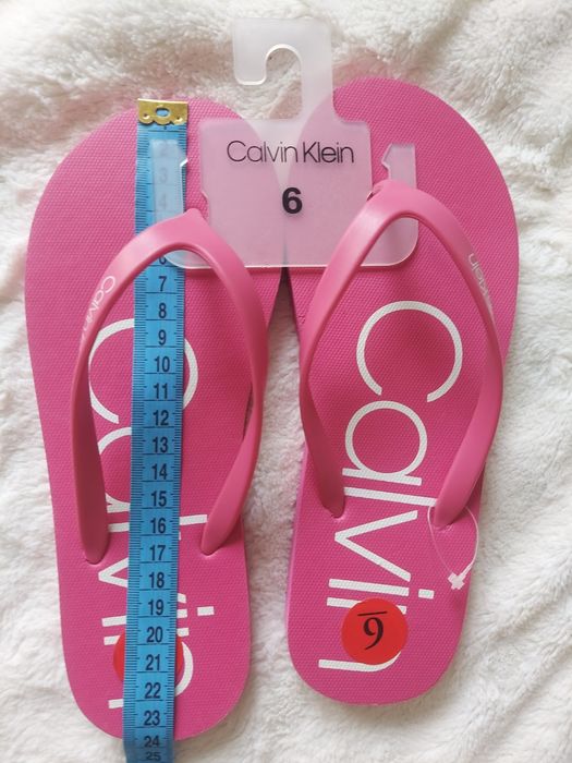 Klapki Japonki Calvin Klein różowe 36
