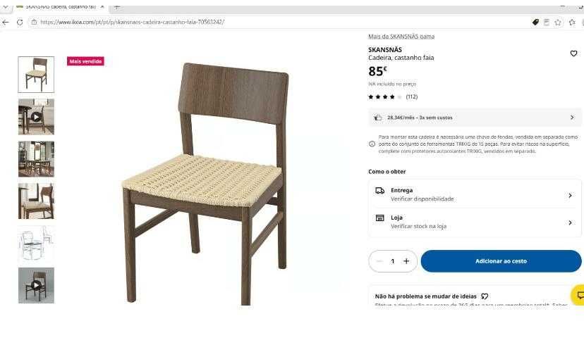 Mesa de sala com 8 cadeiras
