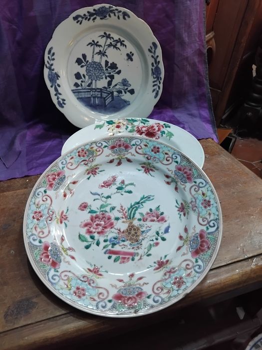 Prato em porcelana da China companhia das índias