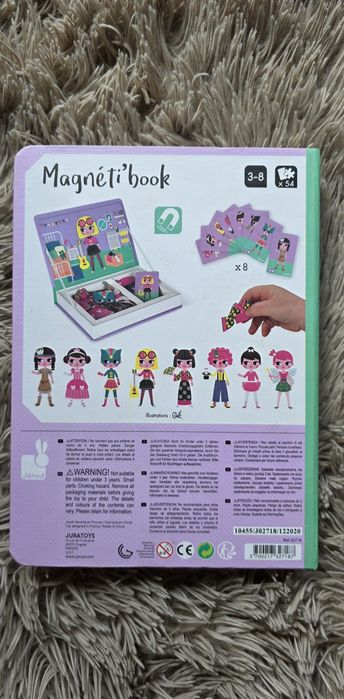 Janod Magnetic Book, magnetyczna układanka postaci, laleczki