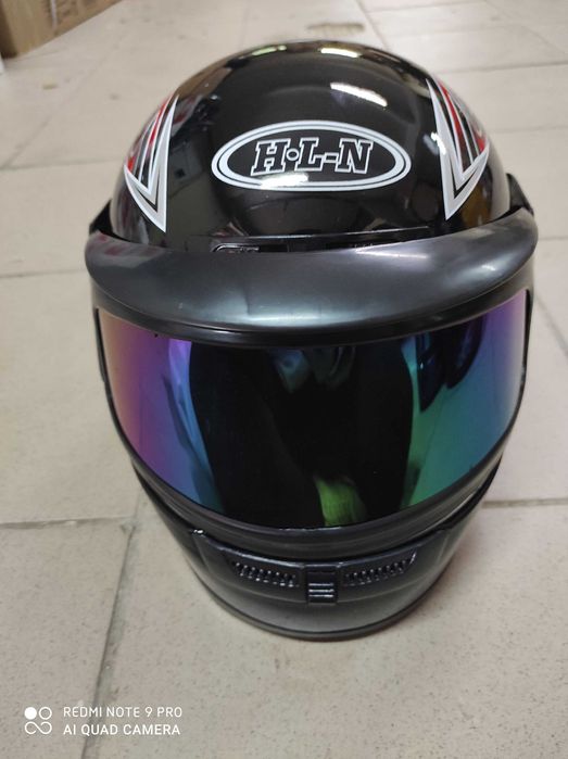 KASK INTEGRALNY na rower skuter motor quad PODWÓJNA szyba rowerowy bl