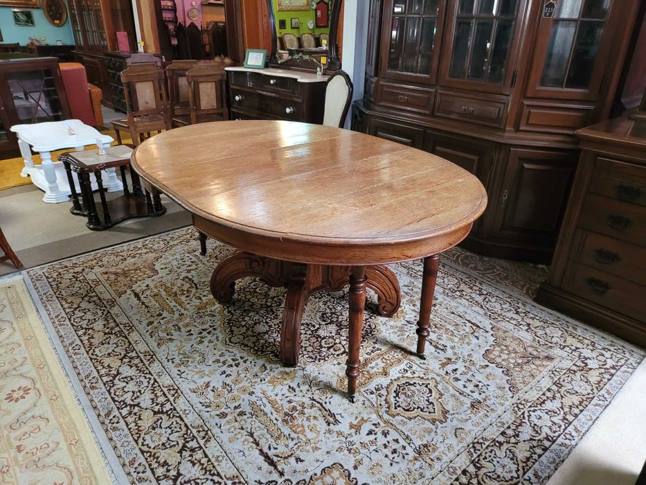 Mesa antiga extensível em madeira maciça - óptimo estad