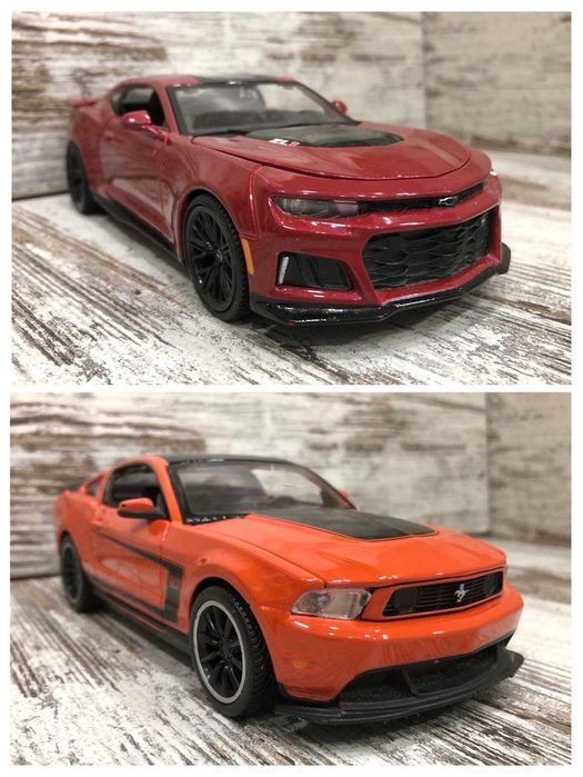 Металева машинка модель Chevrolet Camaro Ford Mustang