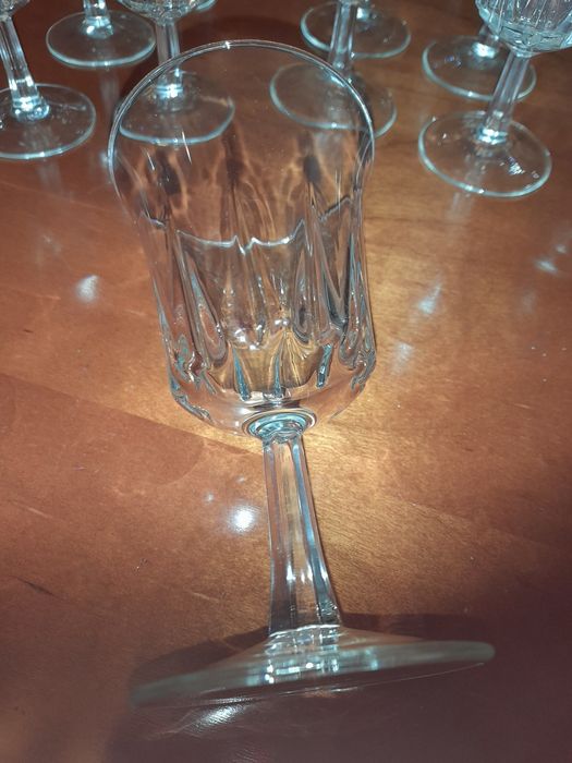 Serviço copos seis copos agua 6 copos vinhos seis flutes champanhe